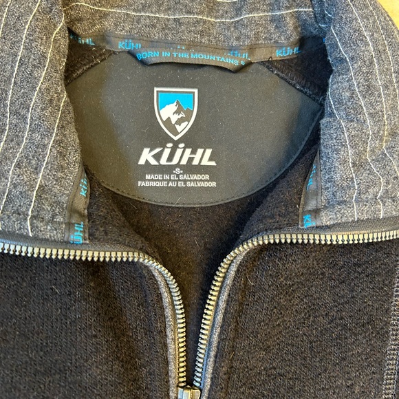 Kuhl Alpaca Fleece Full Zip Front Color Block Jacket, Men’s Sz S - Picture 5 of 13